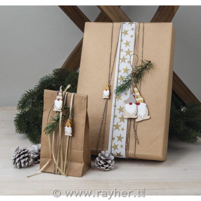 Leseni okraski Škratje 2,5-9 cm set 7