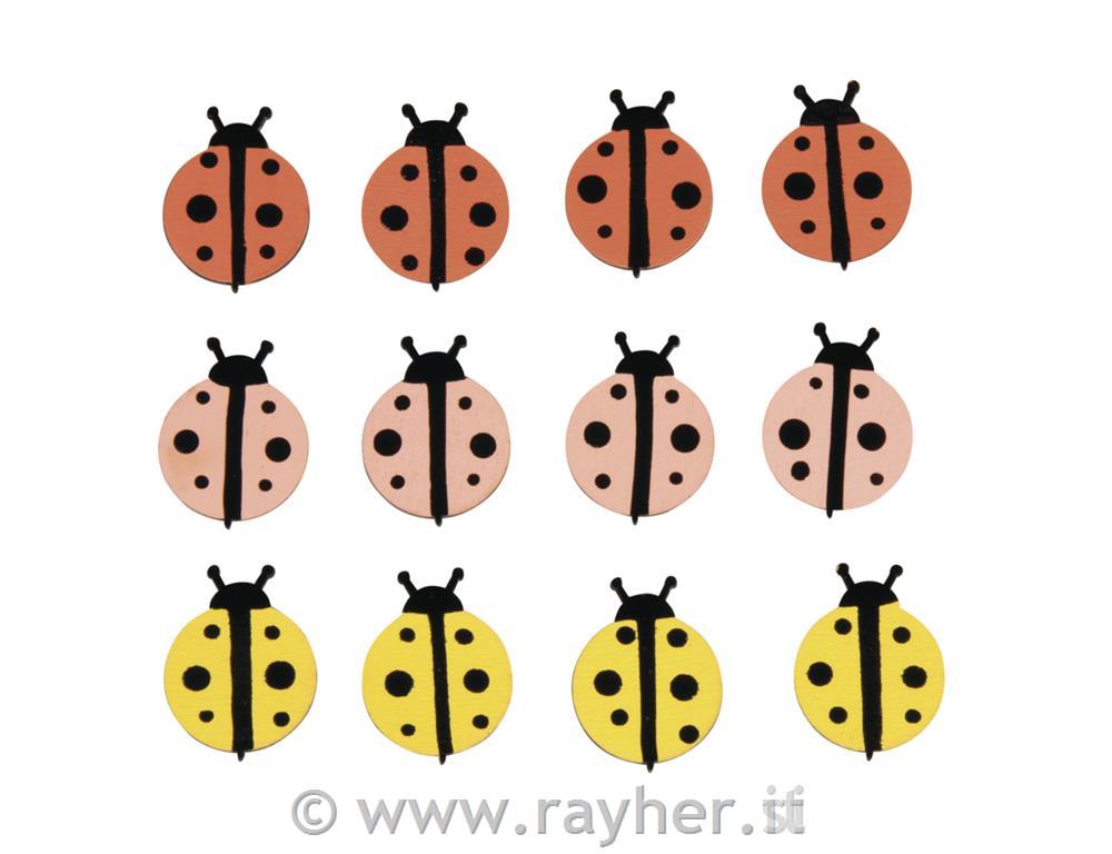 Decorazioni in legno, Coccinelle