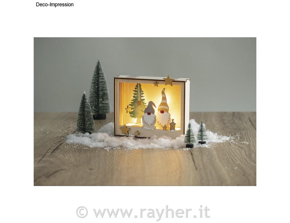 Kit legno cornici 3D, inverno,FSC100%