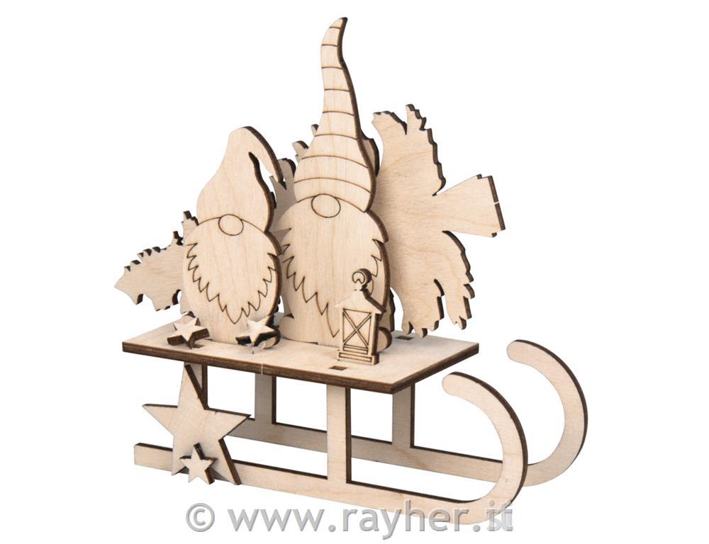 Kit legno Gnome12 pz; 11,5x5x16,5 cm