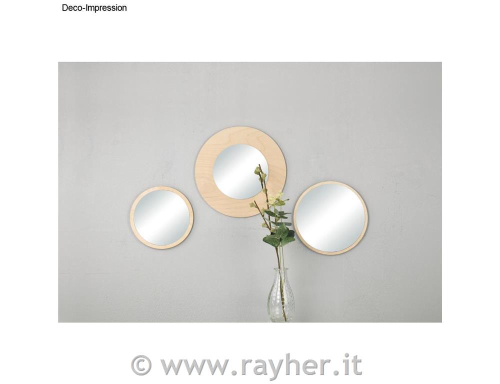 Specchi 1x20cm + 2x15cm set 3