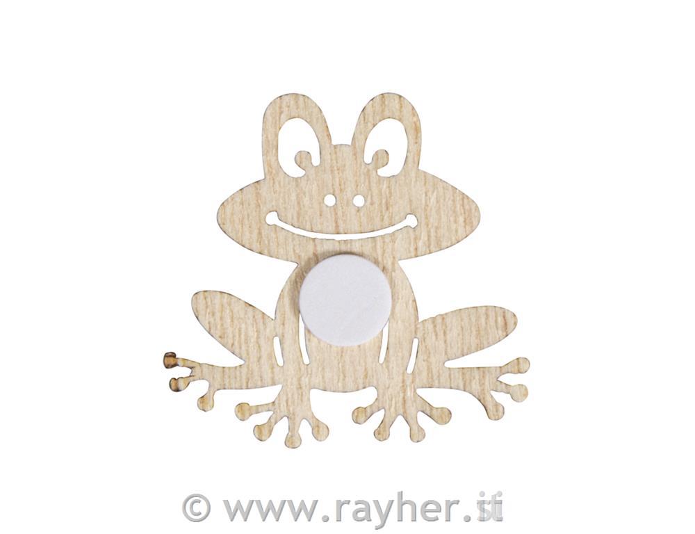 Rane in legno, 4x4cm, set 9 pz