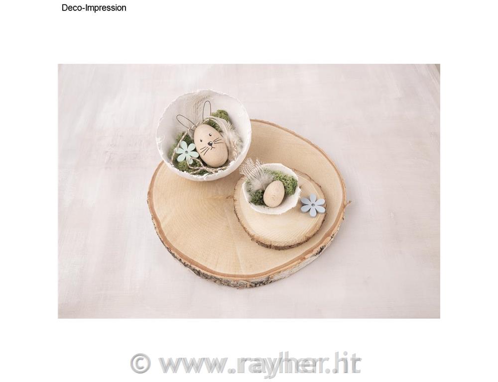 Leseni ptički in cvetje 2,3-3,3cm 15 kosov