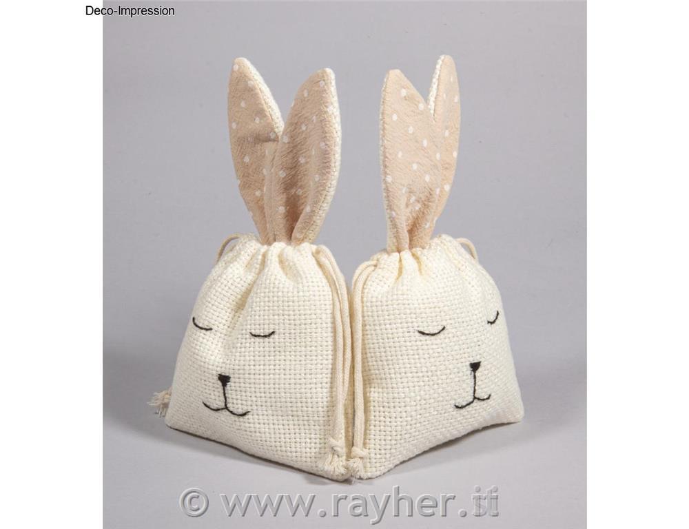 Sacchettini coniglietti, 12x21cm, set 2