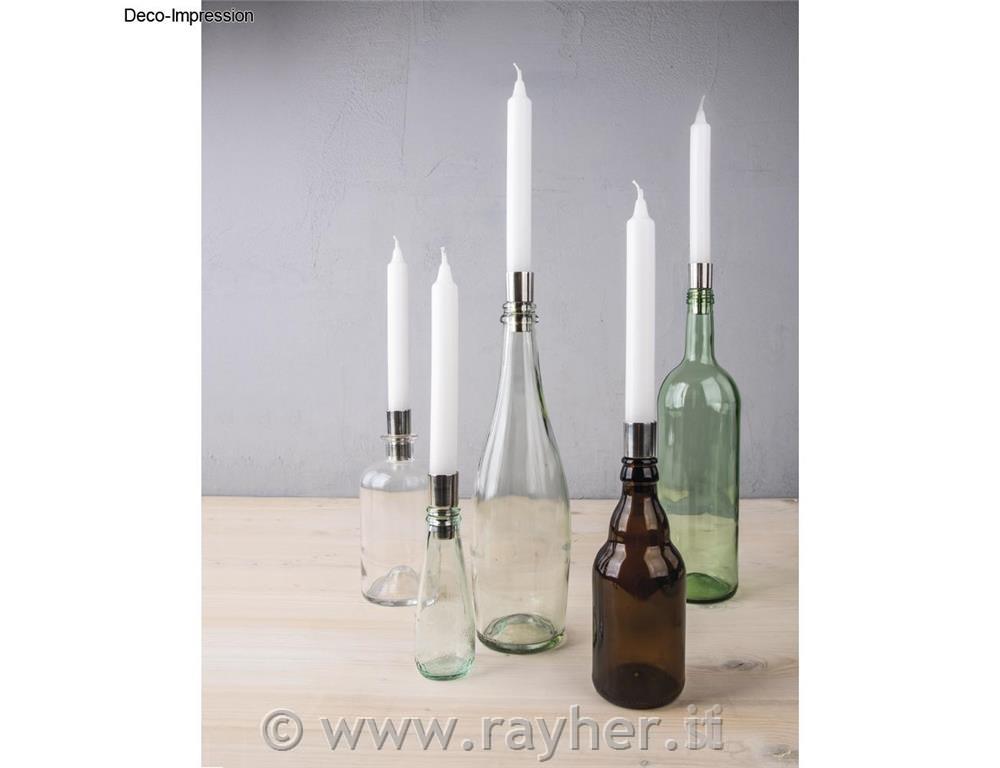 Candeliere in metallo 2,2 e 1,8x5cm