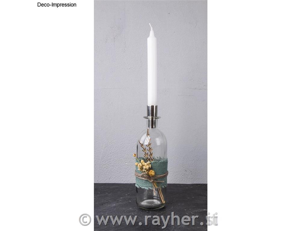 Candeliere in metallo 2,2 e 1,8x5cm