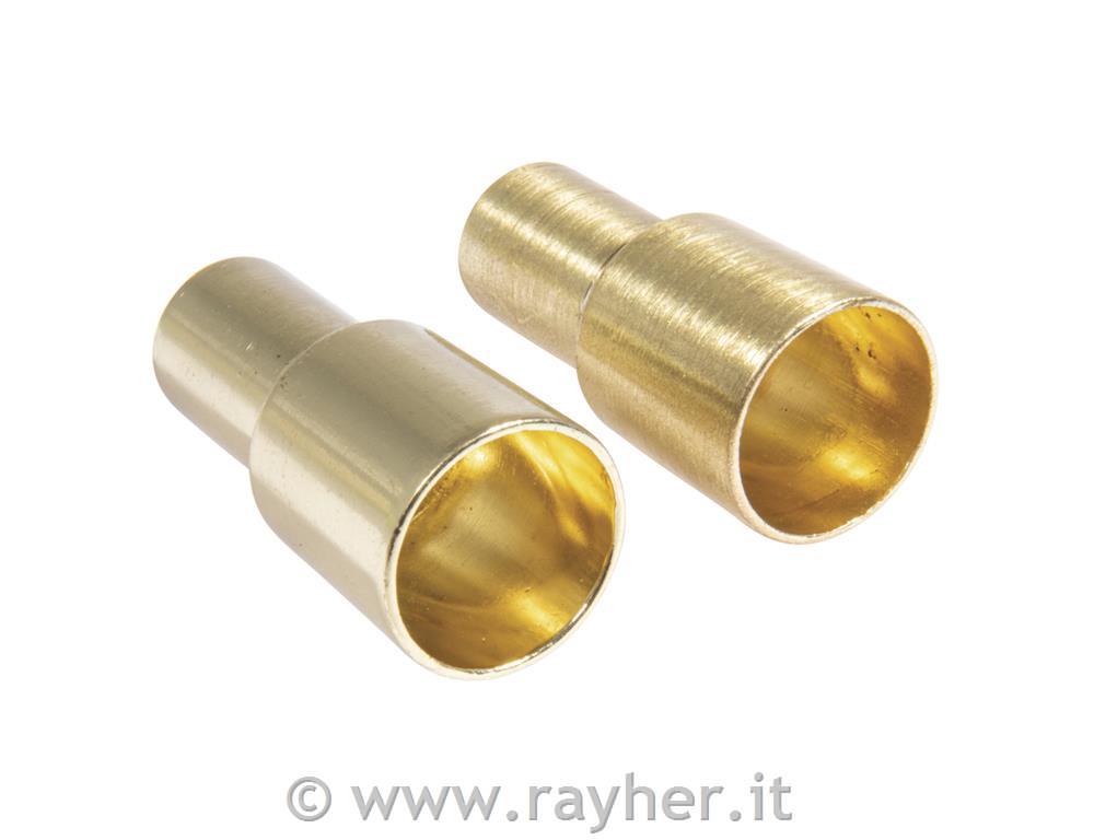 Kovinska svečnika za steklenico, 2,2 in 1,8x5cm, zlata, set 2