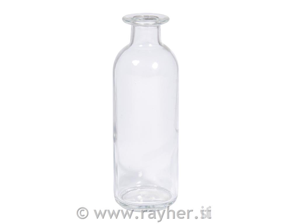 Vaza steklenica, 16cm, 225ml