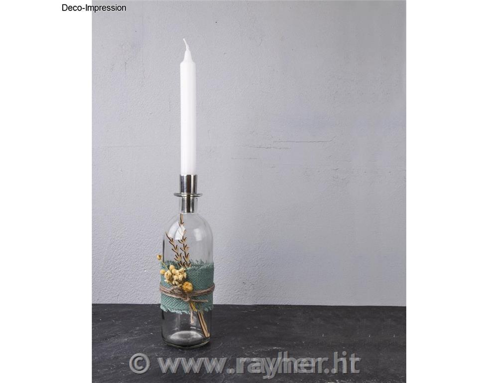 Vaza steklenica, 20cm, 475ml