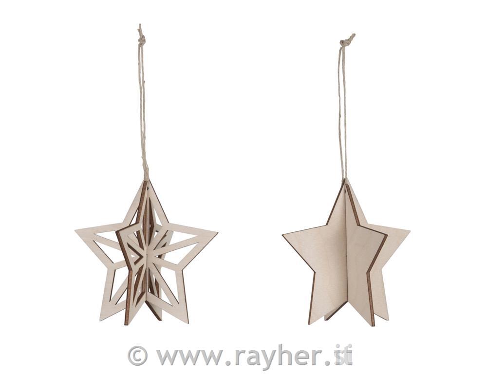 Ciondolo a stella 10 cm set 2