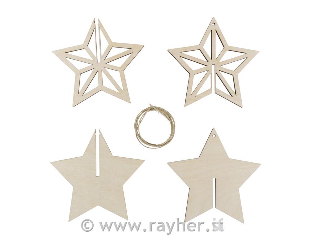 Ciondolo a stella 10 cm set 2