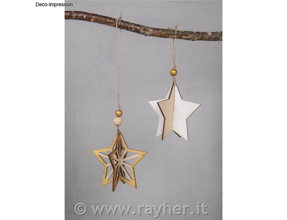 Ciondolo a stella 10 cm set 2