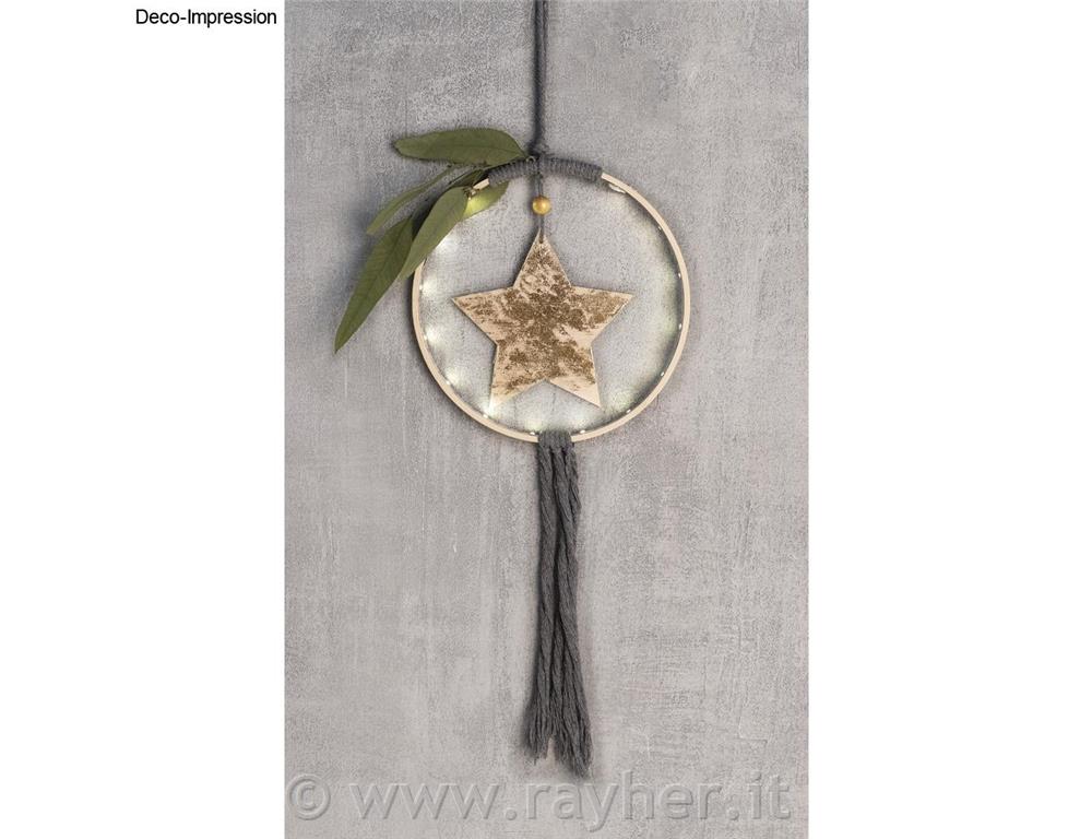 Ciondolo stella 12+15+20 cm set 3