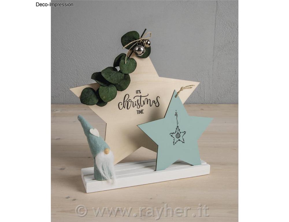 Ciondolo stella 12+15+20 cm set 3