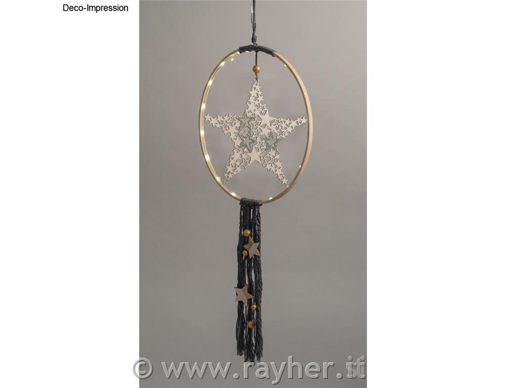 Stella in legno 21,7 cm