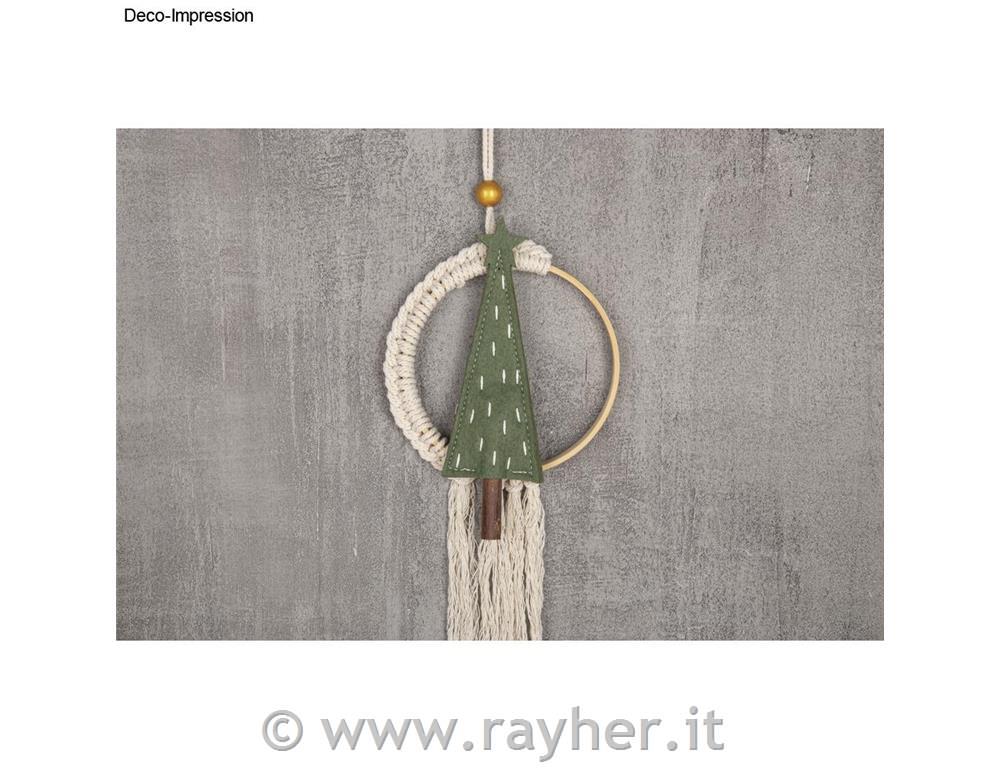 Ciondolo per albero di Natale in feltro6x17 cm