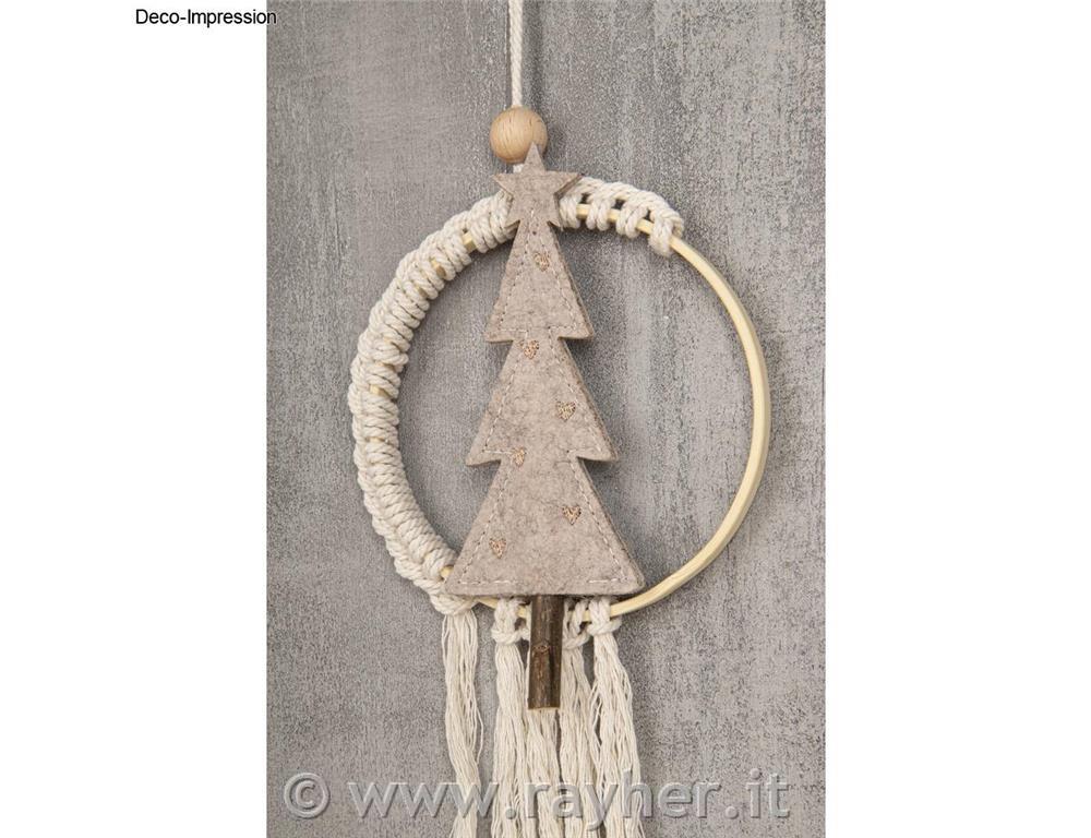 Ciondolo per albero di Natale in feltro6x17 cm