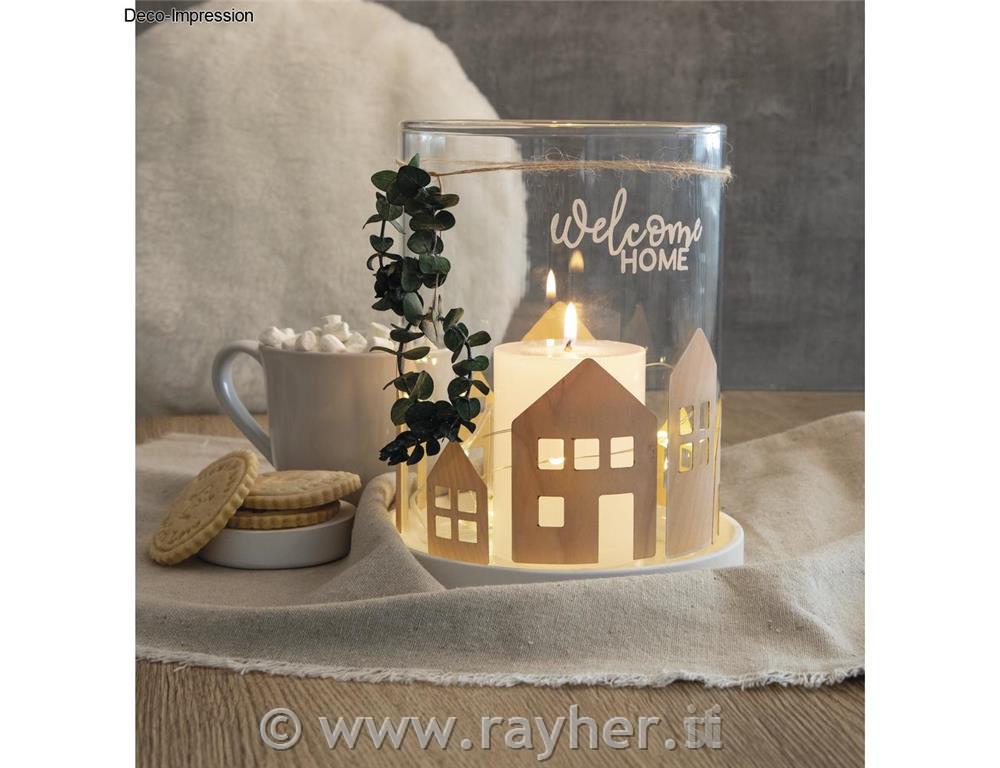 Steklena vaza fi 15 cm višina 20 cm