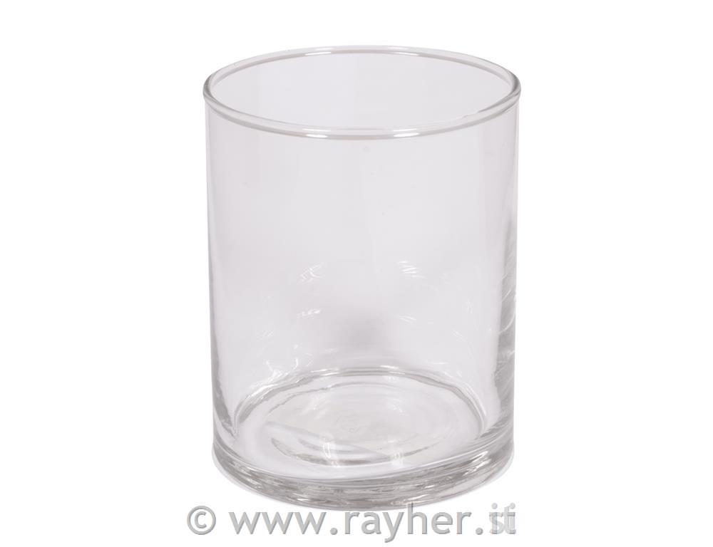 Steklena vaza fi 8 cm višina 10 cm