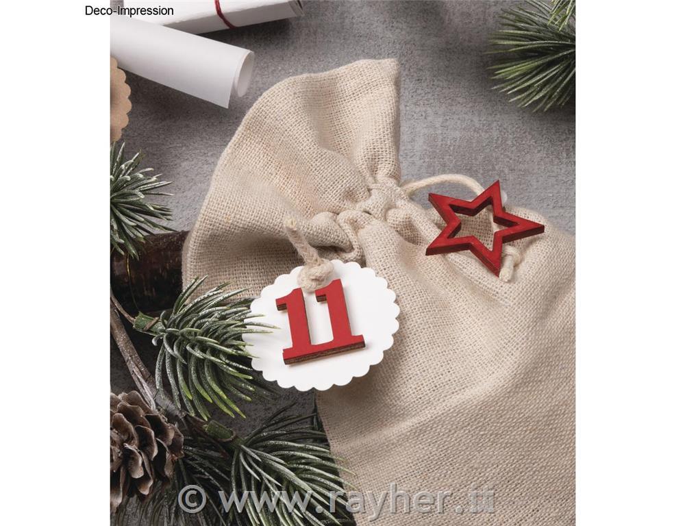 Wooden shapes Stars 1,2-4 cm 17 pc