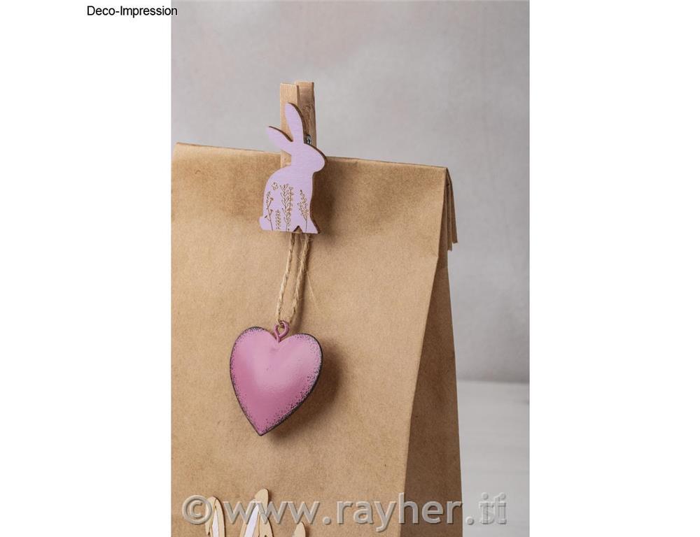 Metal Hearts 3,7 cm 7 pcs