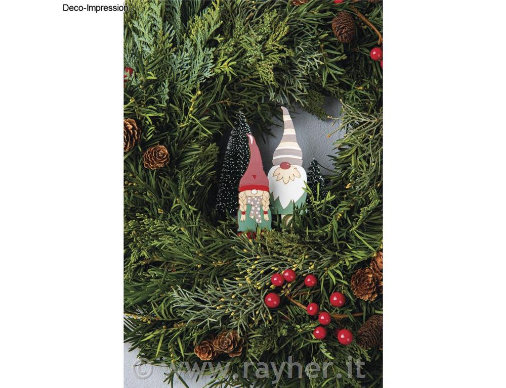 Lesena dekoracija, Palčki, 13.3-15cm, set 6