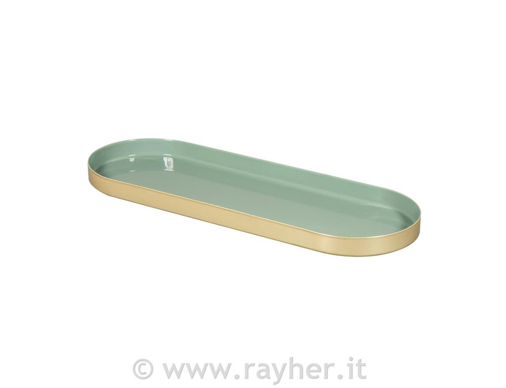 Vassoio in metallo, 28x10x1,5 cm,