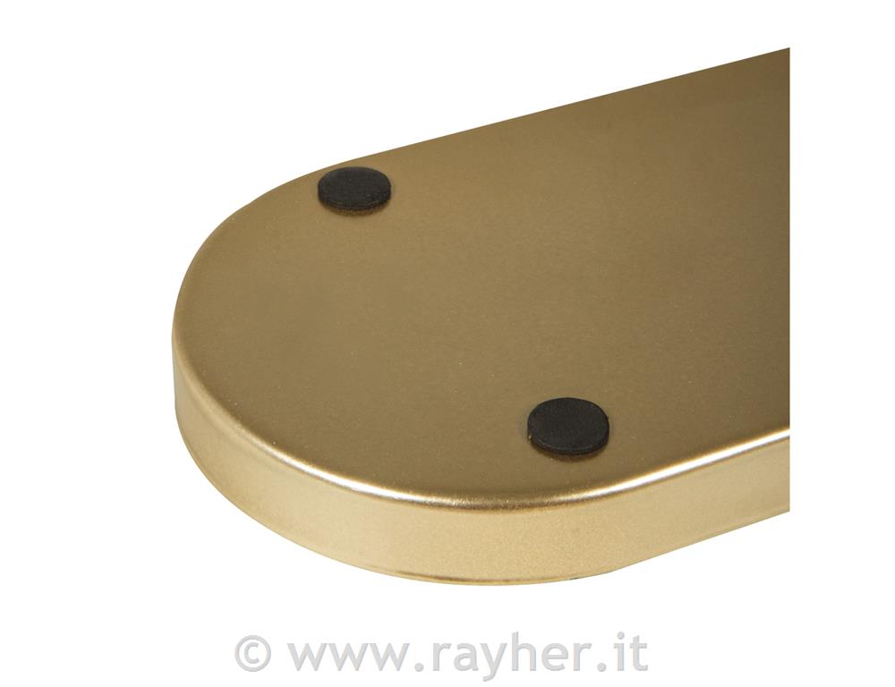 Vassoio in metallo, 28x10x1,5 cm,