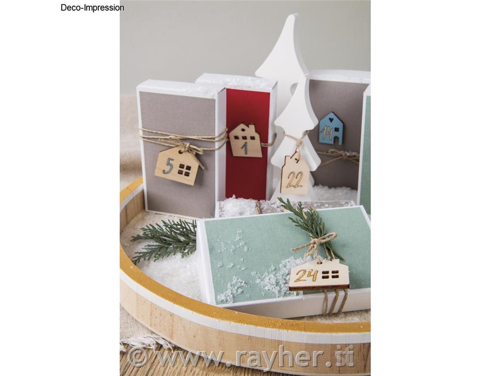 Adventne številke, hiške, 2.2-2.6cm