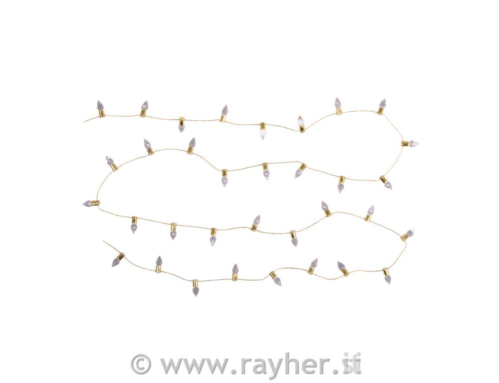 Mini luci decorative, 35 luci, 1 m