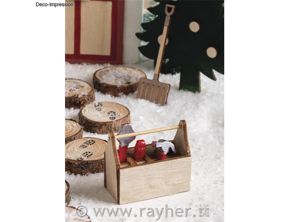 Mini scatola per attrezzi con attrezzi,