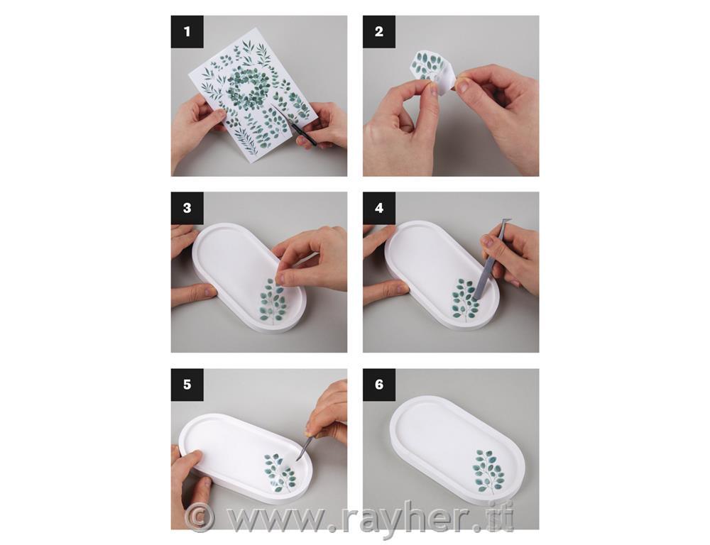 Transfer folija Botanical Flowers, 3 pole