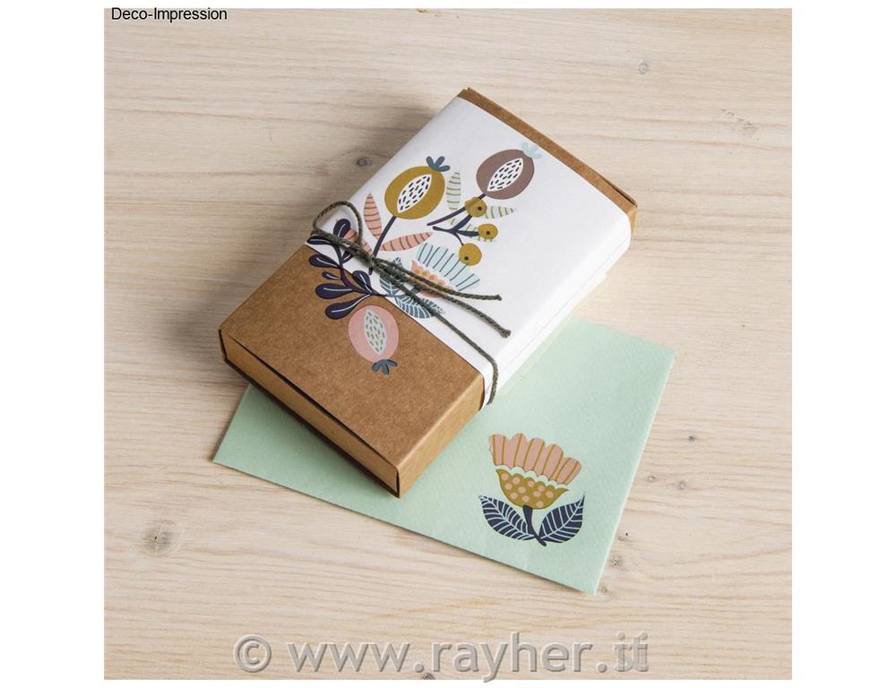 Transfer folija Botanical Flowers, 3 pole