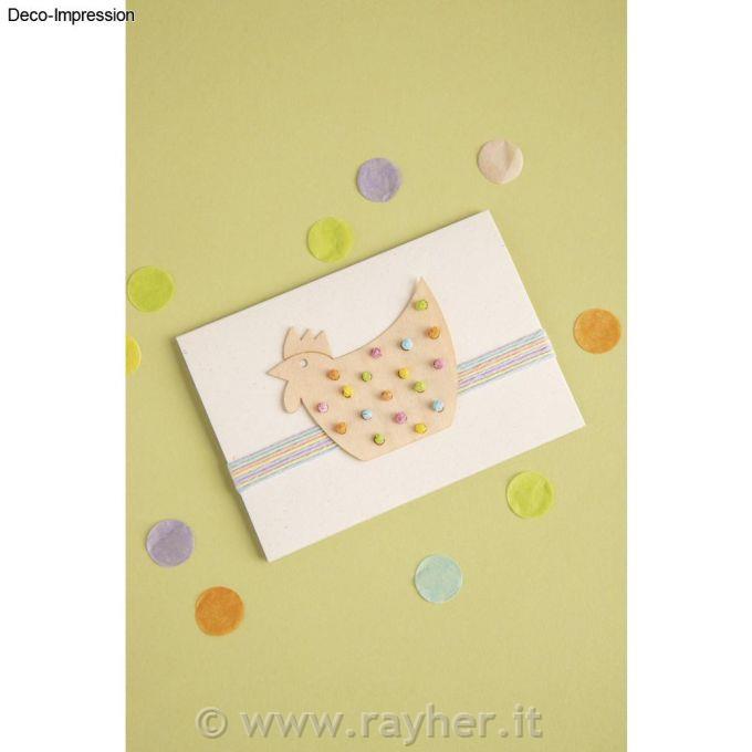 Legno impiallacciato Gallo + pollo5-8 cm, 1 mm di spessore, 8 pezzi