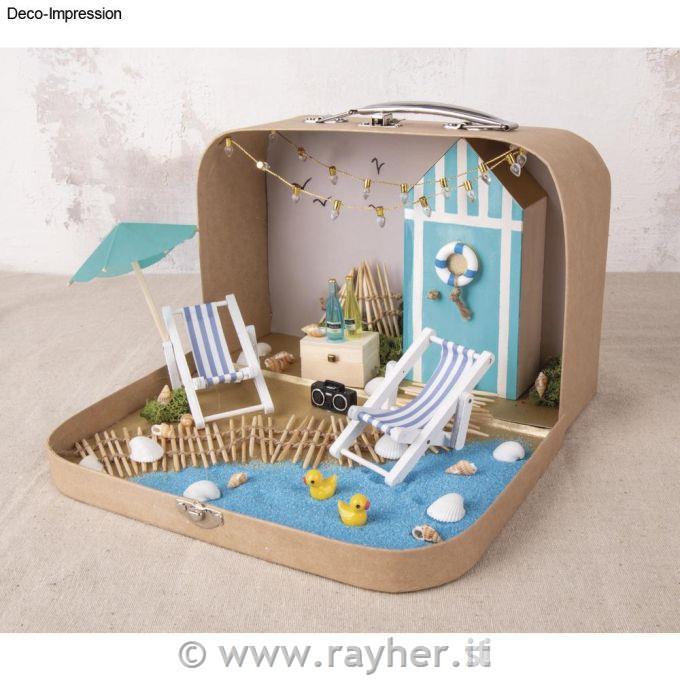 Mini conchiglie decorative, sabbia e altro