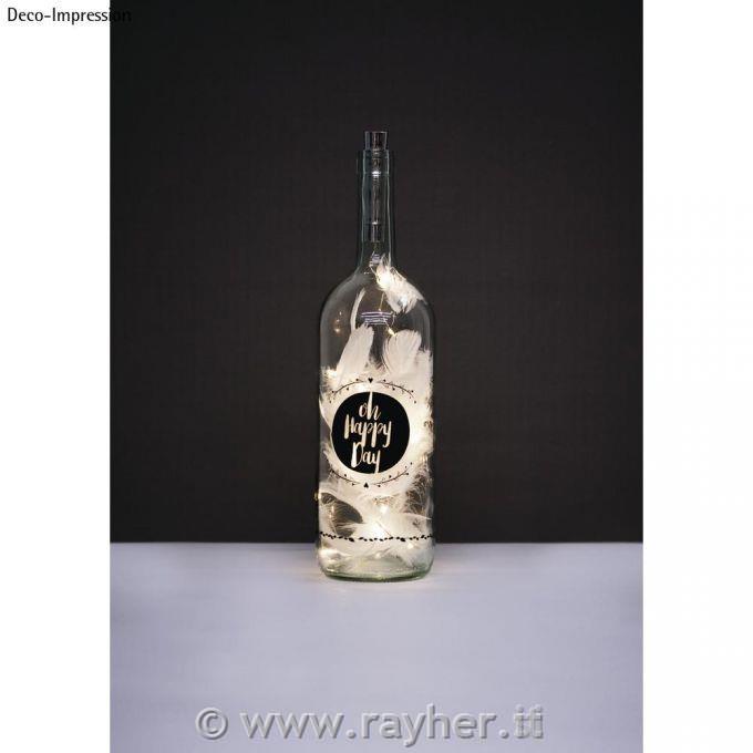 Motivo trasferibile "Happy", 10x16cm, bus.blis. 2fogli