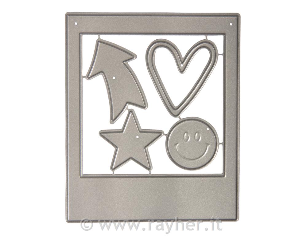 Set mascherine: Photoframe, 2cm-7x8,5cm,bus.blis. 5pz