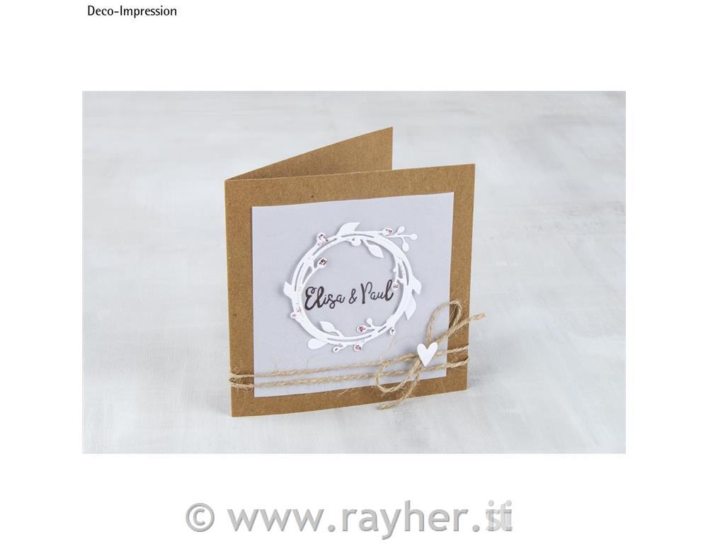 Punching template: Wreath with leavesapprox. o7.5cm, tab-bag 5pcs