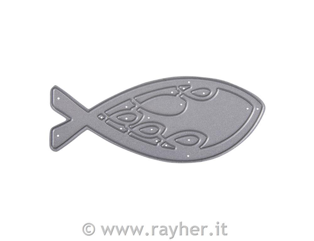 Mascherina perf.: Pesce, 8x3,1cmis. 1pz