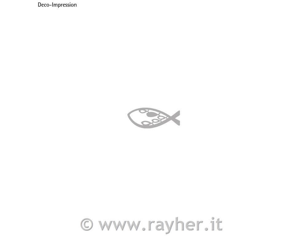 Mascherina perf.: Pesce, 8x3,1cmis. 1pz