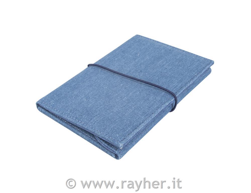 Ovitek Traveler´s Wallet, denim moder, 16x11cm