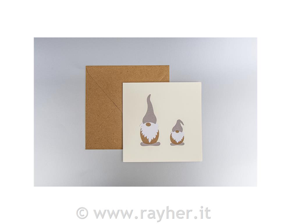 Mascherina p.perf. Gnomo natalizio0,7-3,8cm x 0,5-5,6cm, 10 pz