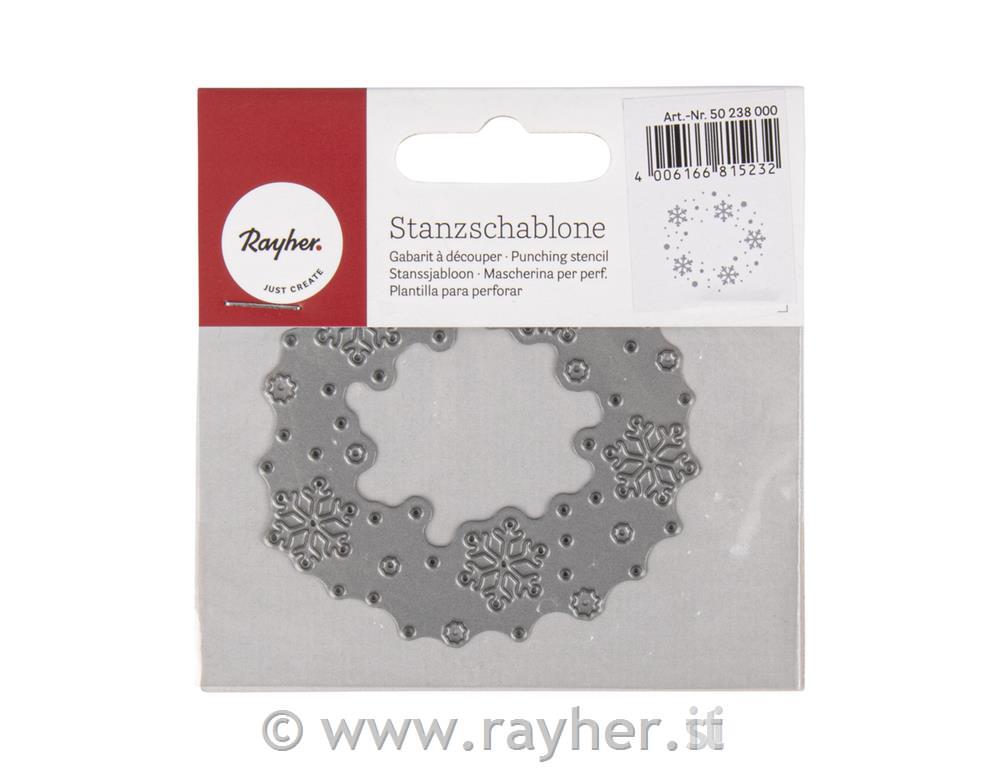 Mascherina p.perf. Corona fiocchi nevenegativo, bus.blis. 1pz