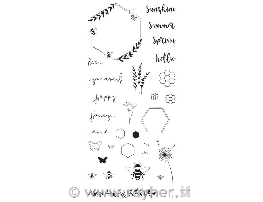 Štampiljke - Poletne čebelice, 97x205mm, 28 motivov