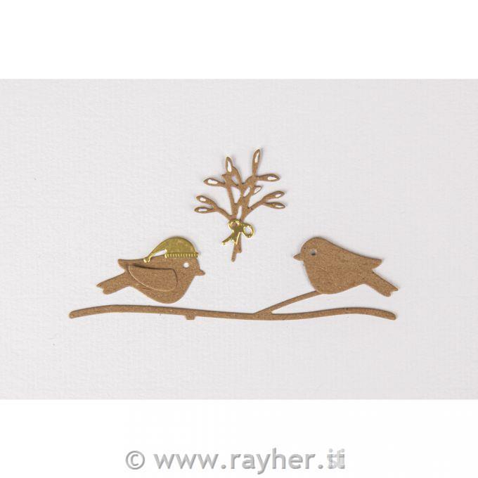 Fustella Uccellini invernali 8-pezzi0,2-10,3 x 0,2-3,6 cm