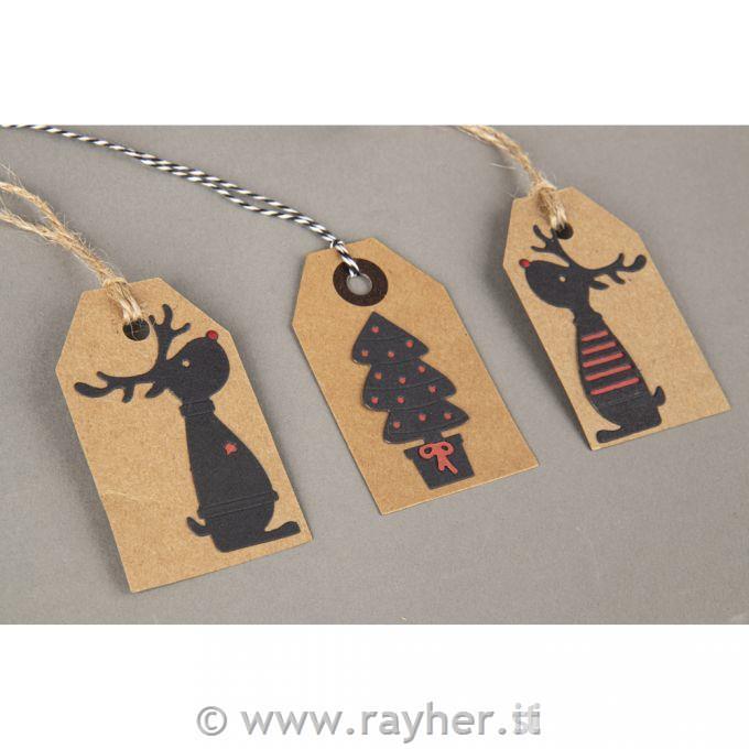 Fustella Cervi festivi 4 pezzi0,5-3,8 cm x 0,5-6,5 cm