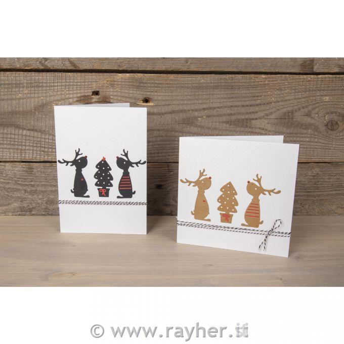 Fustella Cervi festivi 4 pezzi0,5-3,8 cm x 0,5-6,5 cm