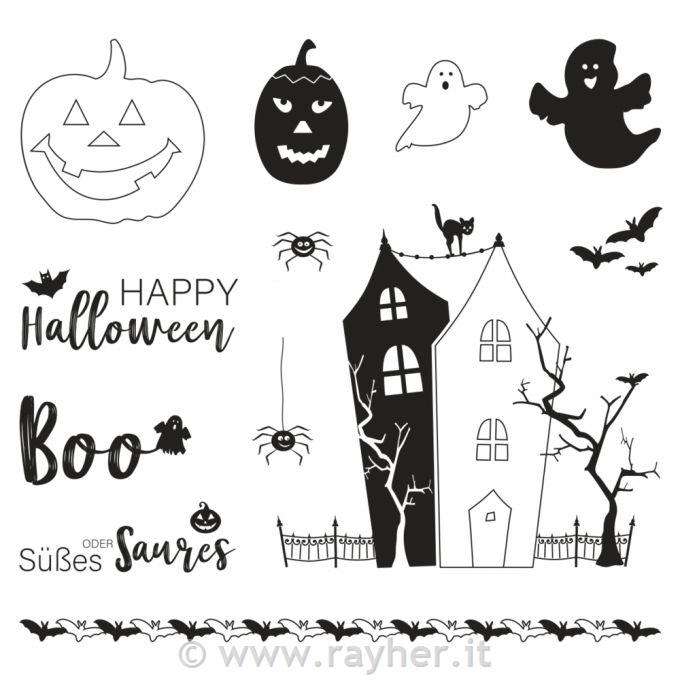 Stamps Halloween 13 pieces