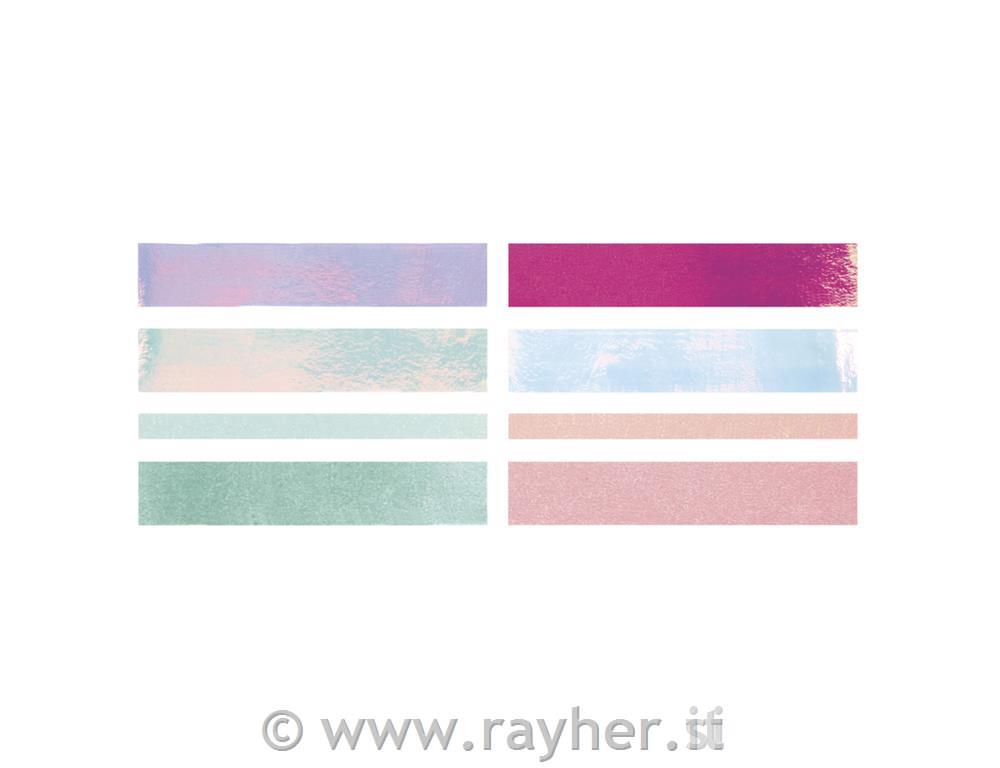 Washi tape set "Shiny Mix", set 8
