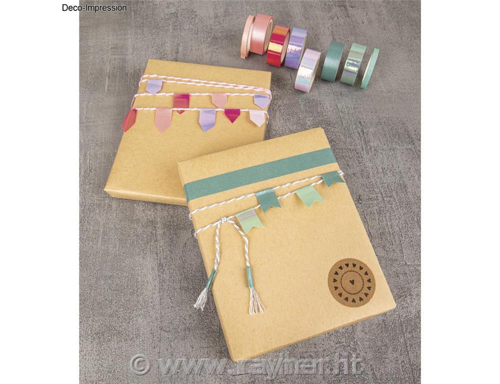 Washi tape set "Shiny Mix", set 8